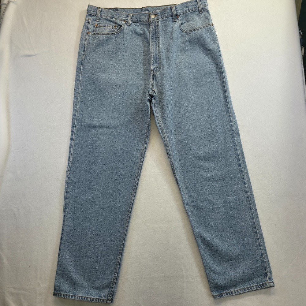 Vintage Levi's 550 Relaxed Fit Men's Denim Blue Jeans Size 42X32 Actual 39X32